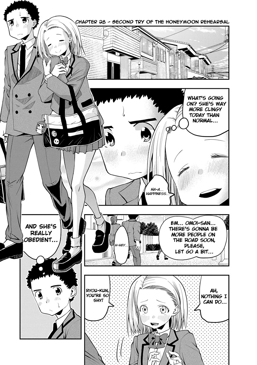 Omoi ga Omoi Omoi-san Chapter 28 page 1 - Chapter 28: Second try of the honeymoon rehearsal