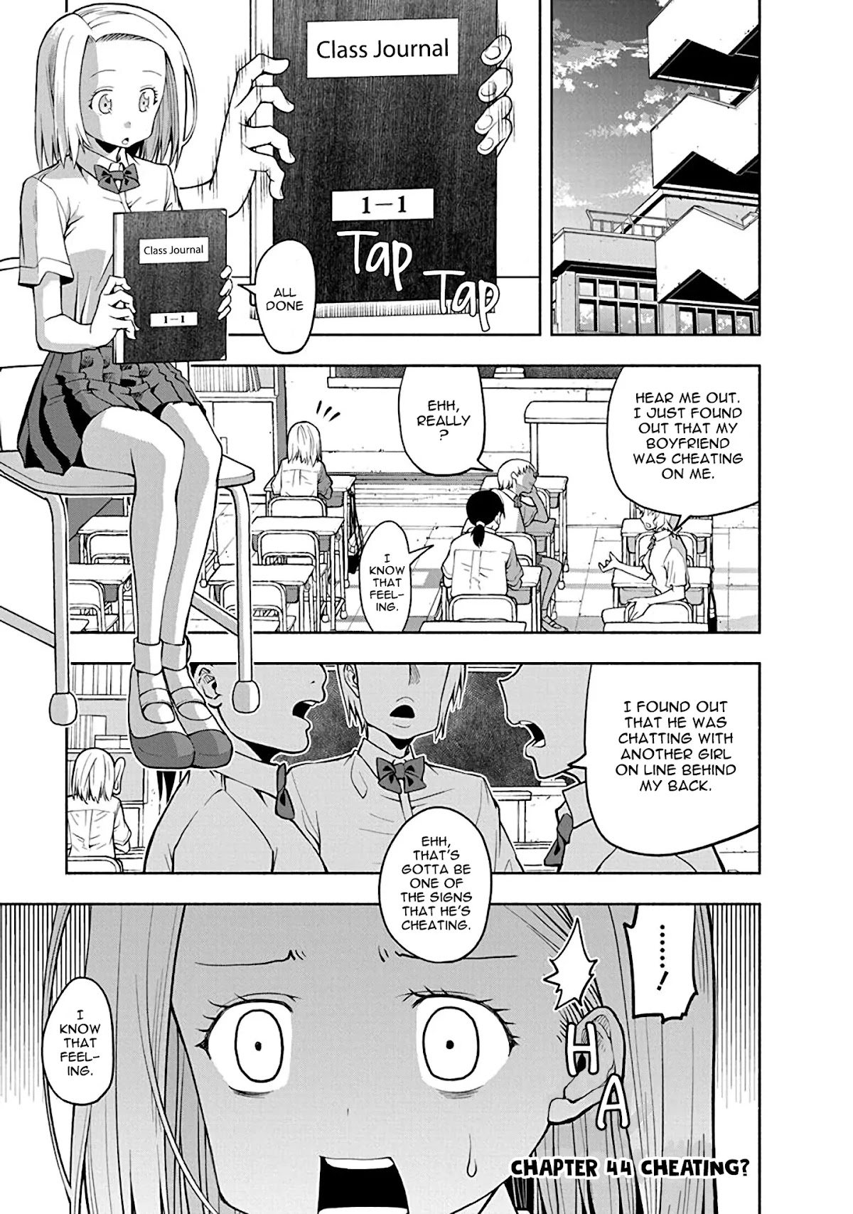 Omoi ga Omoi Omoi-san Chapter 44 page 1 - Chapter 44: Cheating?
