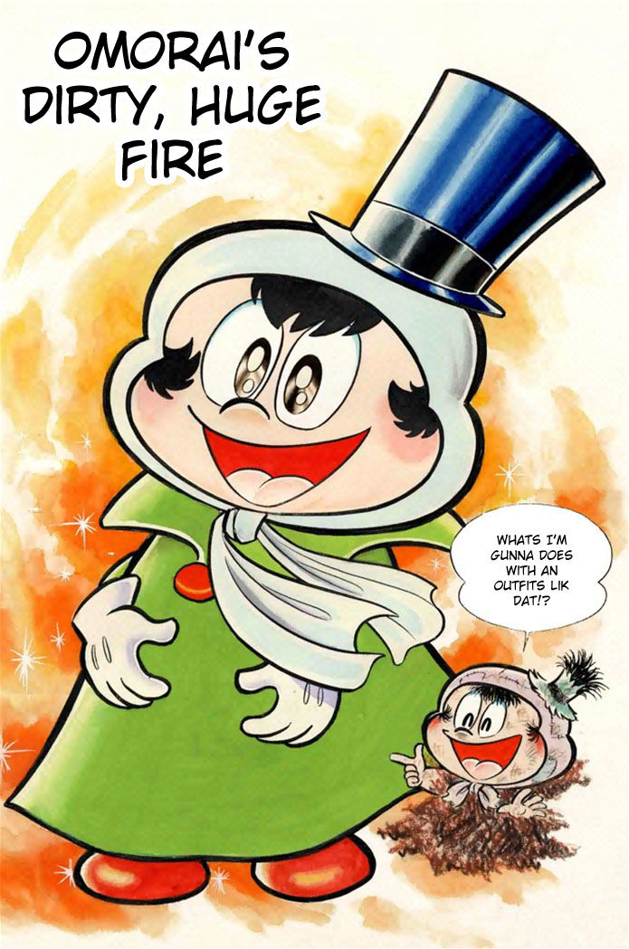 Omorai-kun Chapter 13 page 1 - Chapter 13 : Omorai's Dirty, Huge Fire