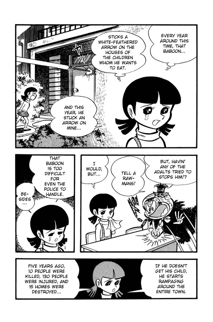 Omorai-kun Chapter 9 page 6 - Chapter 9 : Omorai Juutarou, Baboon Exterminator