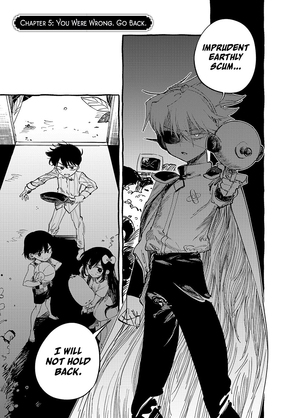 OMORI Chapter 5 page 1 - Chapter 5: You Were Wrong. Go Back.