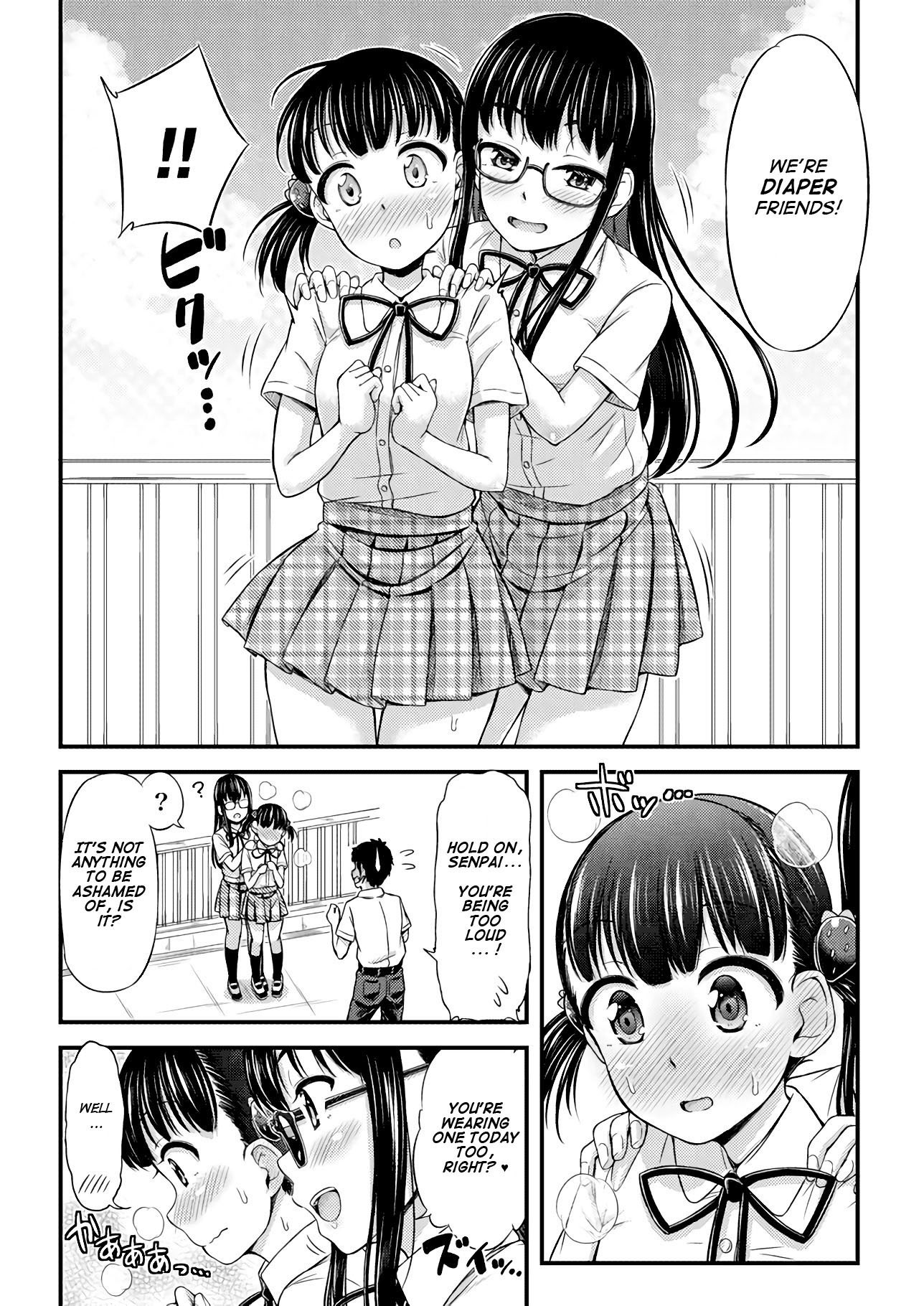 Omujo! Omutsu Joshi Chapter 18 page 4 - Chapter 18: Close Encounters of the Diapered Kind?!