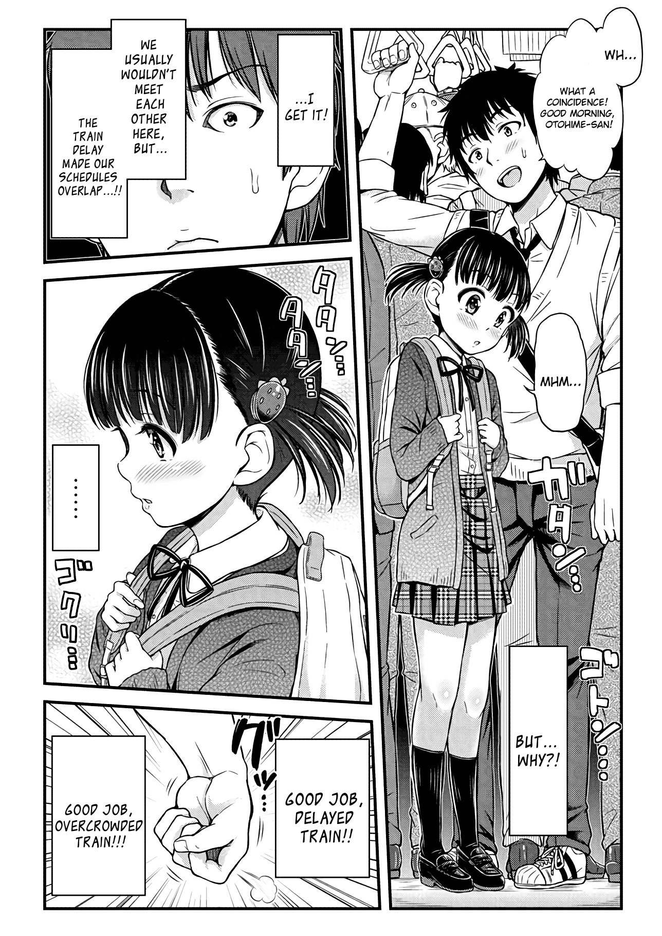 Omujo! Omutsu Joshi Chapter 8 page 2 - Chapter 8: Good Job, Overcrowded Train!