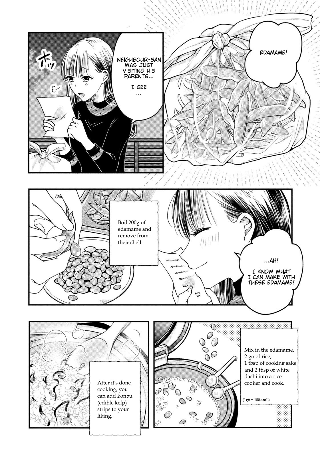 On the Balcony Again Today Chapter 14 page 12 - Chapter 14: Edamame Onigiri