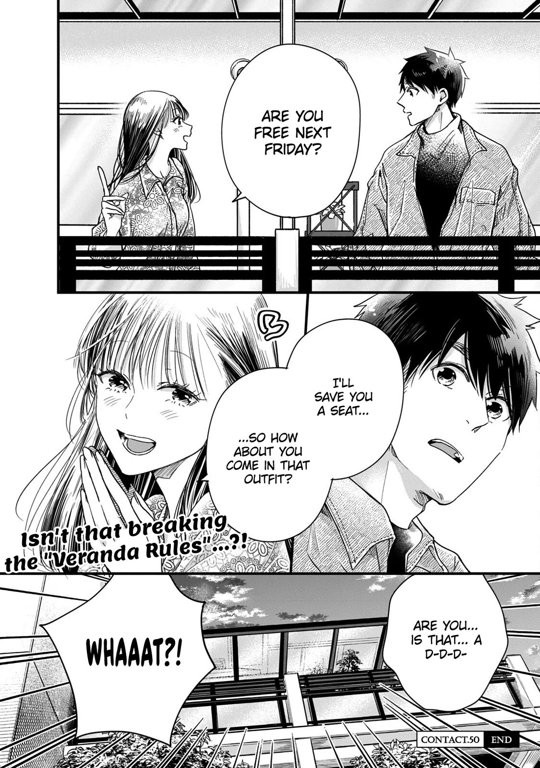 On the Balcony Again Today Chapter 50 page 14 - Chapter 50: A Promise with Neighbor-san...?