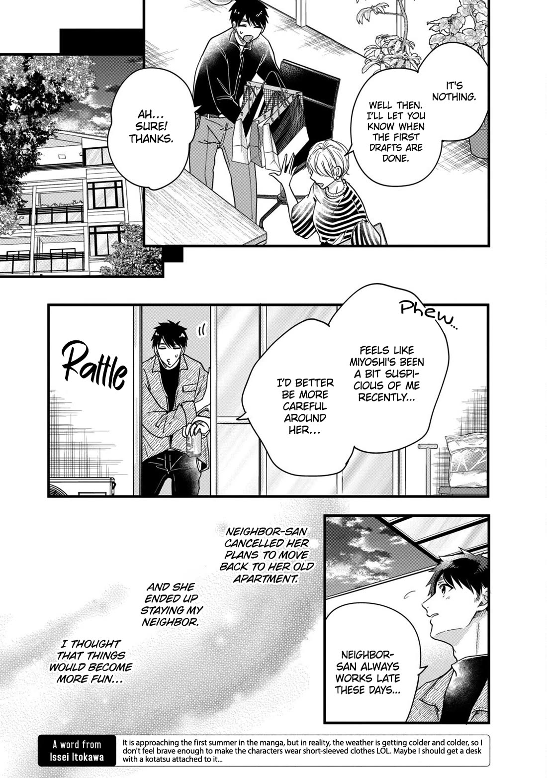 On the Balcony Again Today Chapter 50 page 7 - Chapter 50: A Promise with Neighbor-san...?