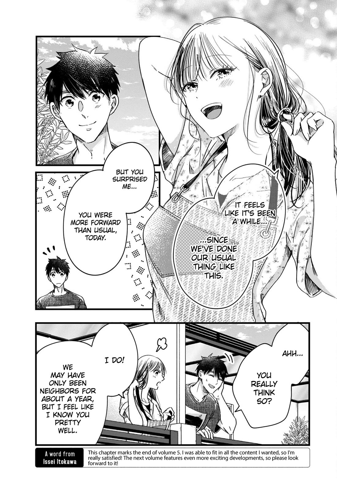 On the Balcony Again Today Chapter 64 page 8 - Chapter 64: Neighbor-san, Forever...?