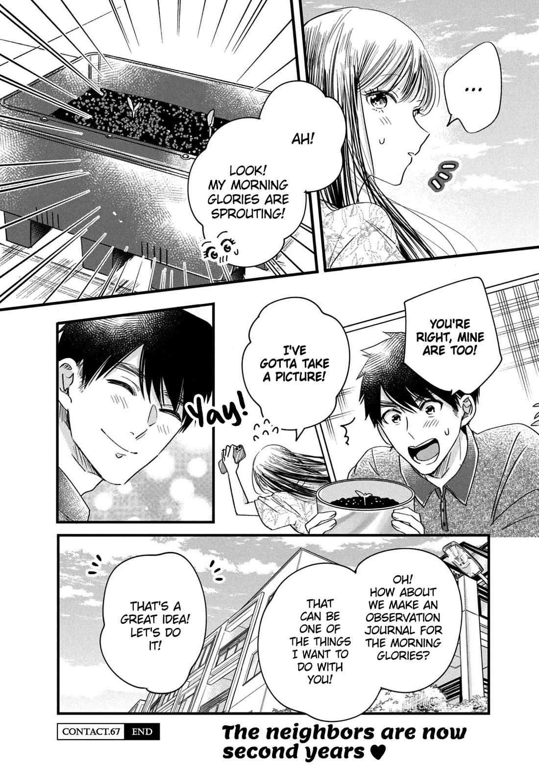 On the Balcony Again Today Chapter 67 page 14 - Chapter 67: Sorry, Neighbor-san