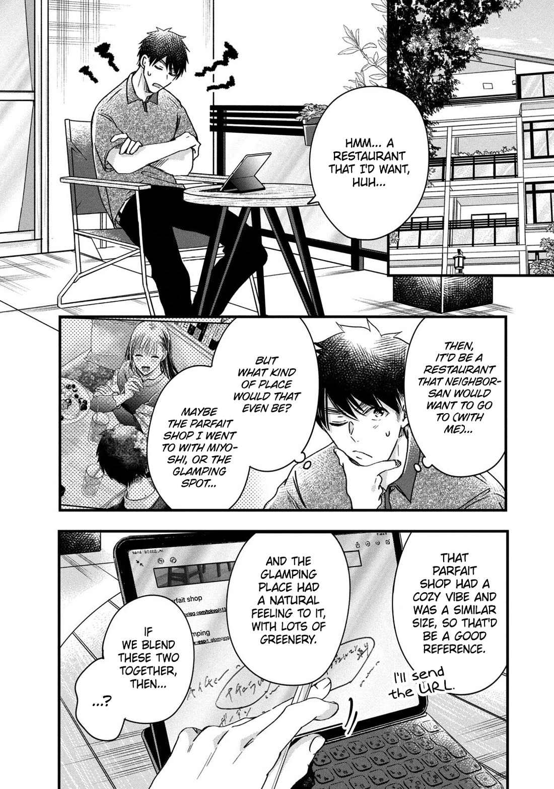 On the Balcony Again Today Chapter 67 page 4 - Chapter 67: Sorry, Neighbor-san
