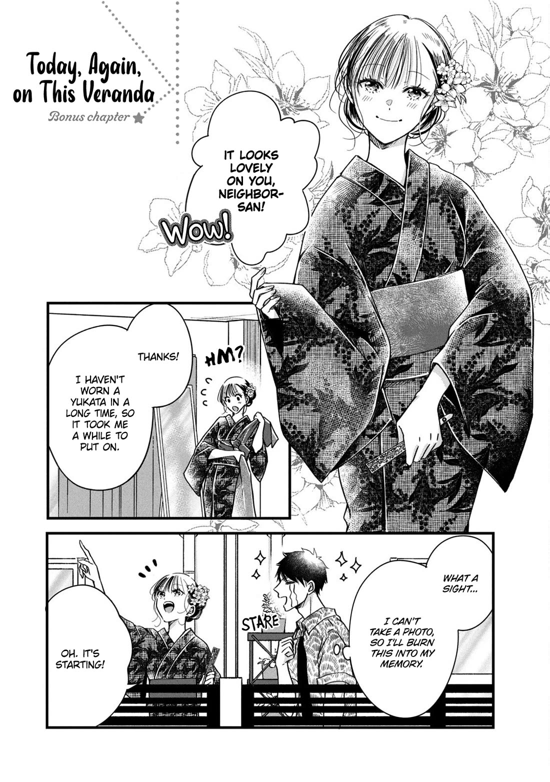 On the Balcony Again Today Chapter 77.5 page 1 - Chapter 77.5
