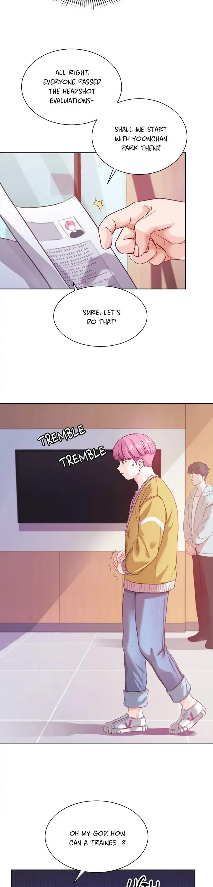 Once Again Idol Chapter 3 page 17 - Chapter 3: Who Is That Trainee?