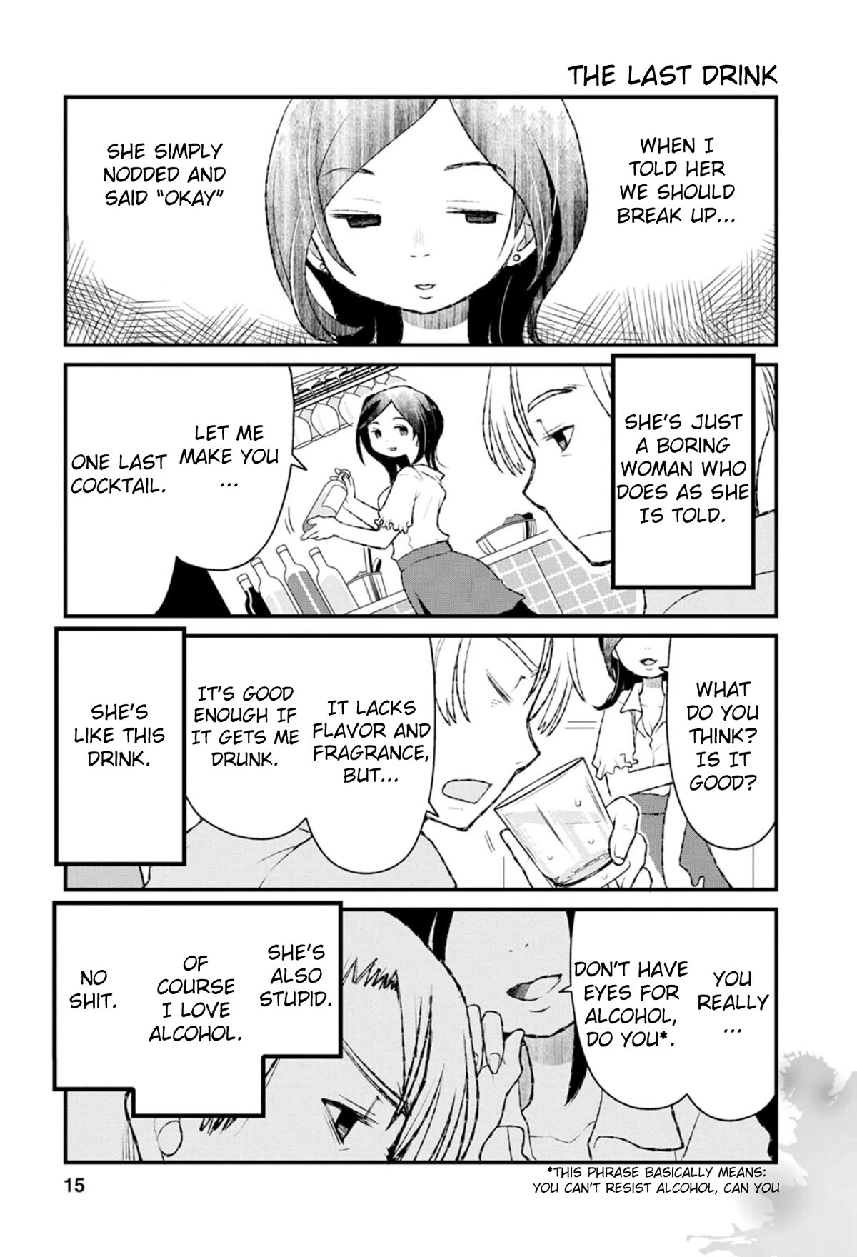 Once You Know the True Meanings... Chapter 4 page 1 - Chapter 4: The Last Drink