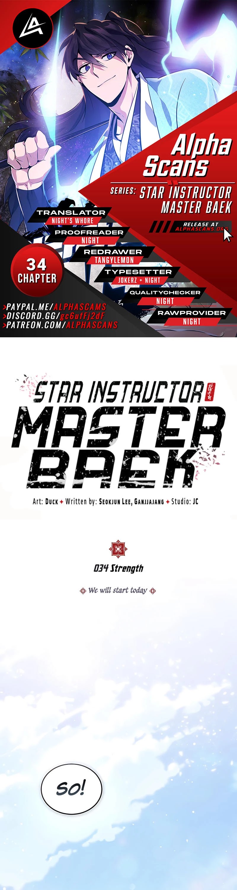 One Hit Teacher, Master Baek Chapter 34 page 1 - Chapter 34