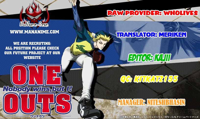 One Outs Chapter 12 page 1 - Chapter 12: Impatience