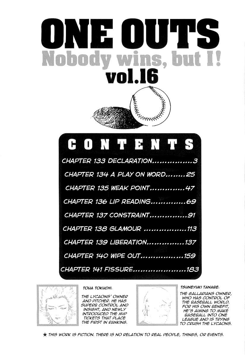 One Outs Chapter 133 page 5 - Chapter 133: Declaration