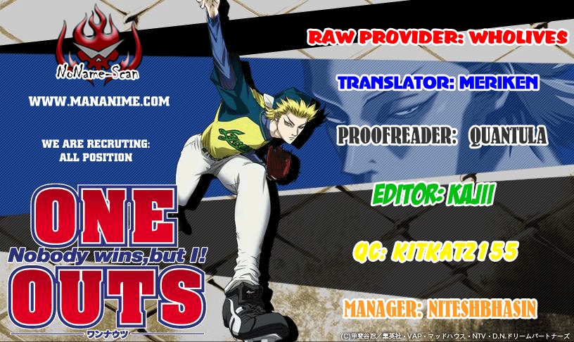 One Outs Chapter 19 page 1 - Chapter 19: Intentional Walk