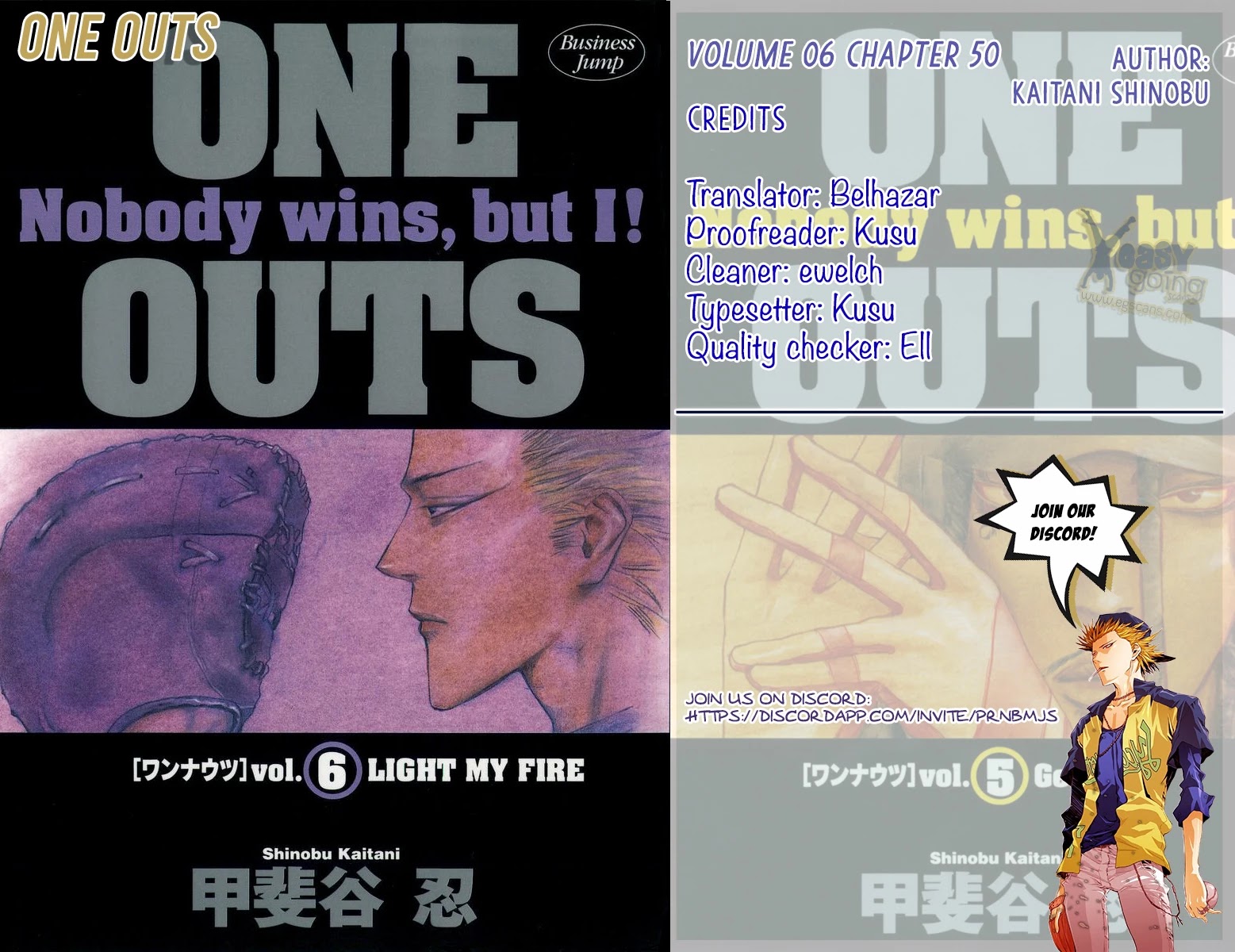 One Outs Chapter 50 page 1 - Chapter 50: Will