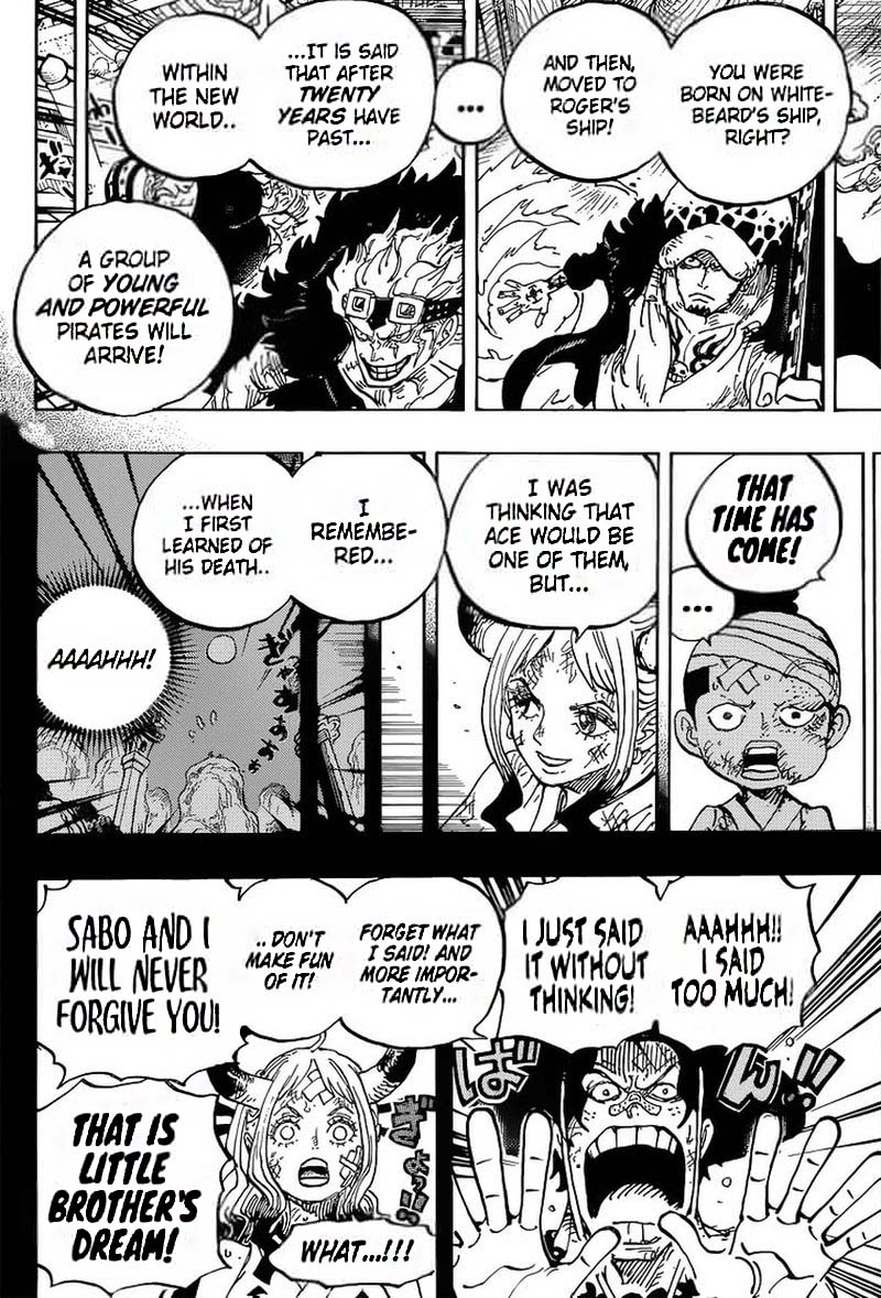 One Piece manga, chapter 1000, page 5 of 18