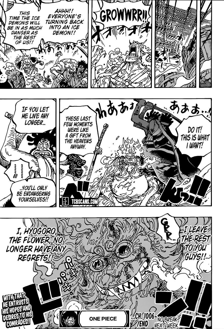 One Piece Chapter 1006 page 19 - Chapter 1006: The Honorable Hyougoro of the Flower