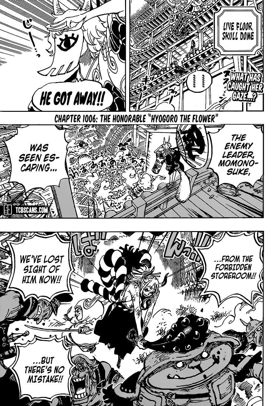 One Piece Chapter 1006 page 3 - Chapter 1006: The Honorable Hyougoro of the Flower