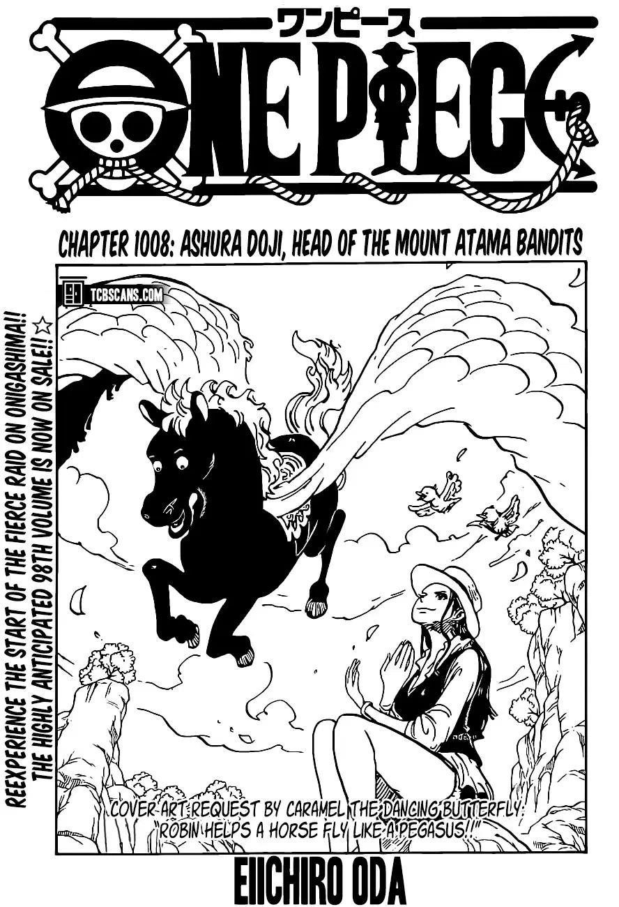 One Piece Chapter 1008 page 1 - Chapter 1008: Leader of the Mt. Atama Thieves, Ashura Doji