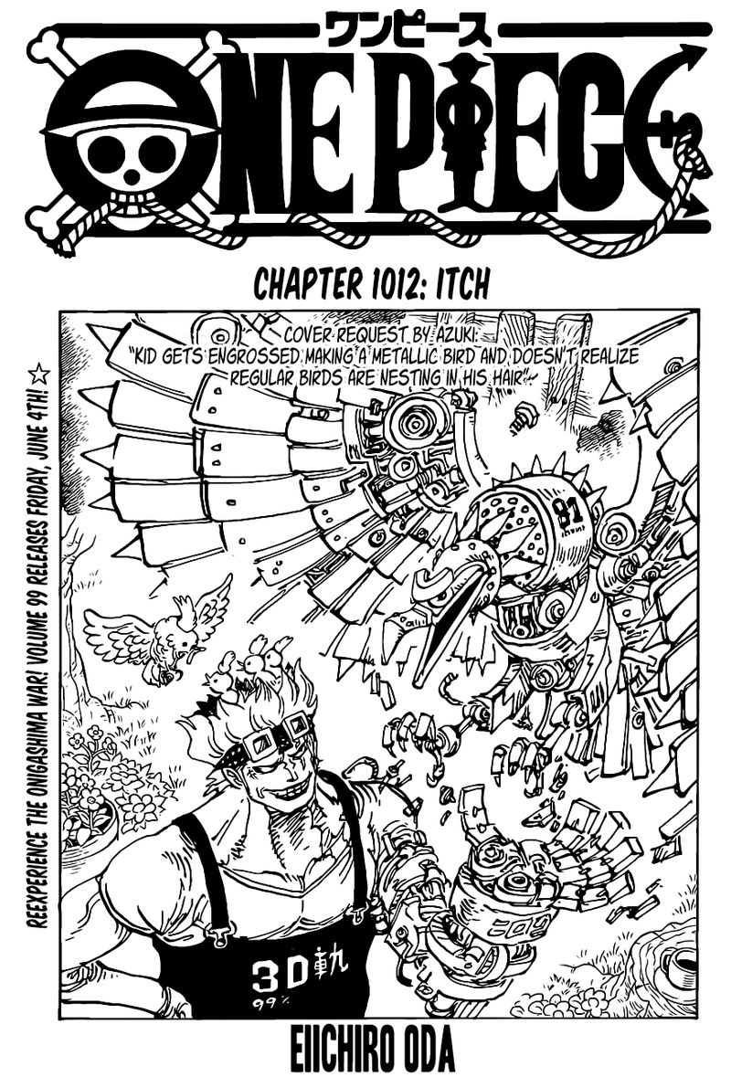 One Piece manga, chapter 1012, page 2 of 18