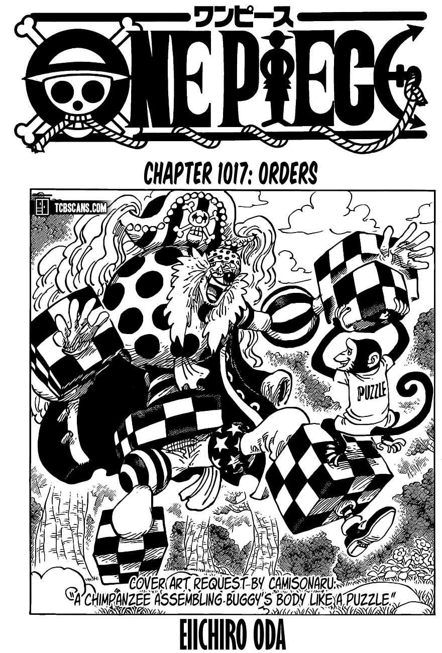 One Piece Chapter 1017 page 1 - Chapter 1017: The Order