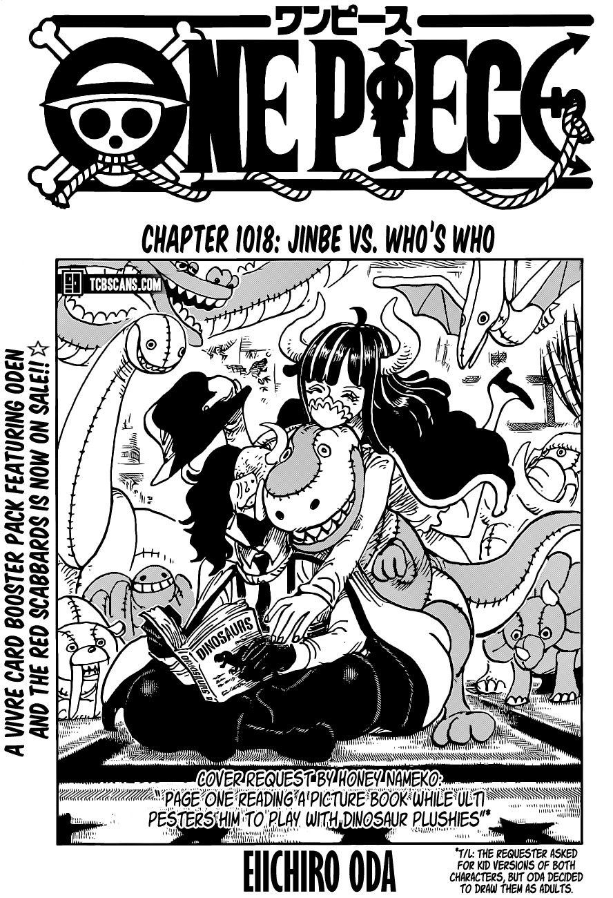 One Piece Chapter 1018 page 1 - Chapter 1018: Jinbe vs. Who's-Who