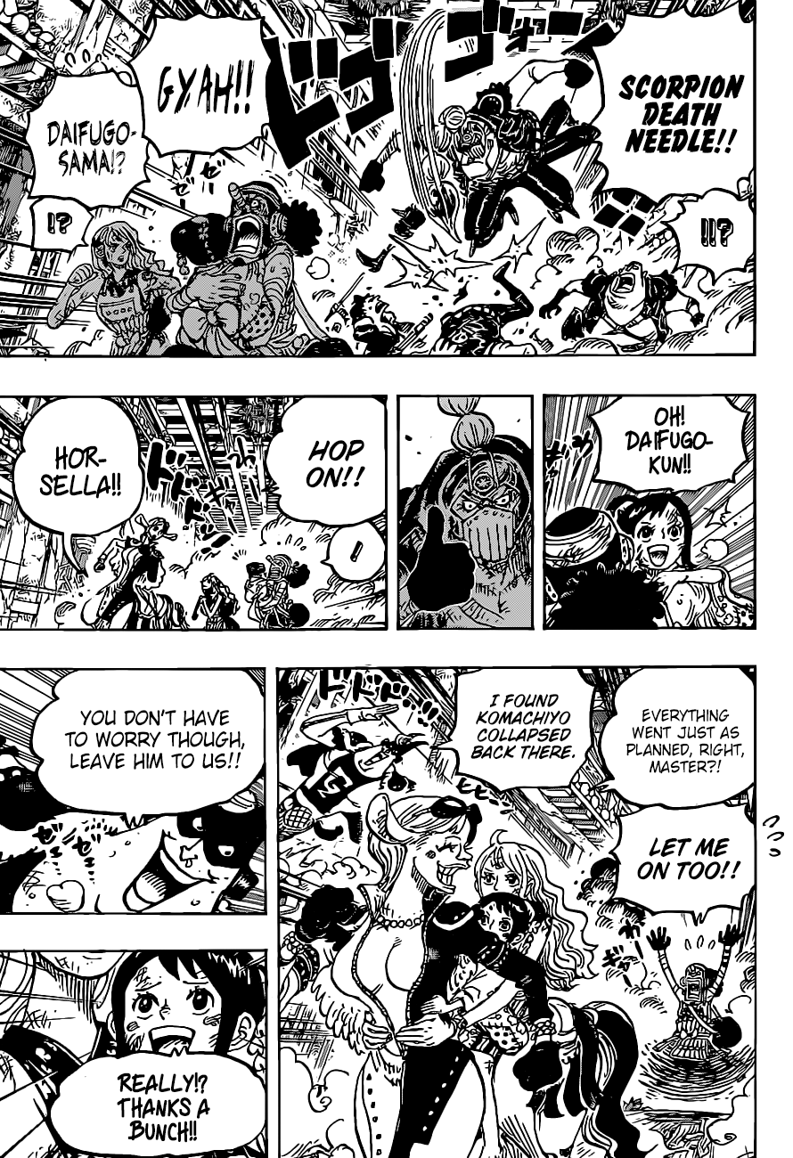 One Piece Chapter 1018 page 3 - Chapter 1018: Jinbe vs. Who's-Who