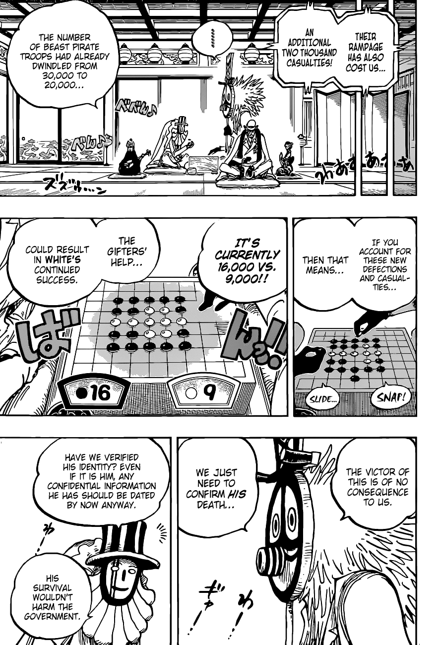 One Piece Chapter 1018 page 5 - Chapter 1018: Jinbe vs. Who's-Who