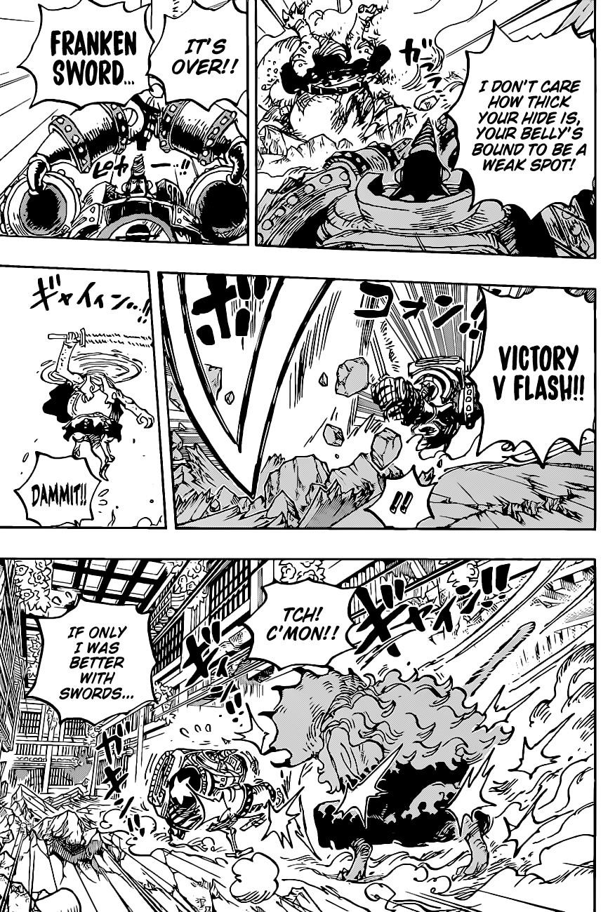 One Piece Chapter 1019 page 14 - Chapter 1019: Heliceratops
