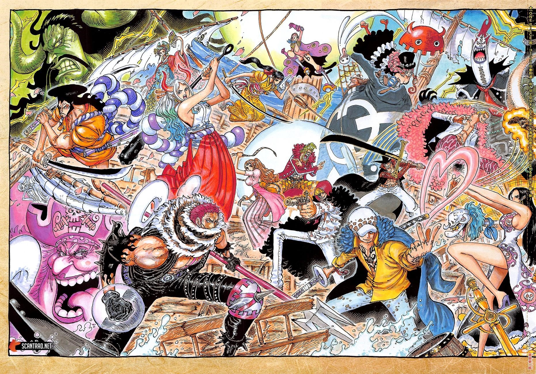 One Piece Chapter 1023 page 1 - Chapter 1023: Two Peas in a Pod