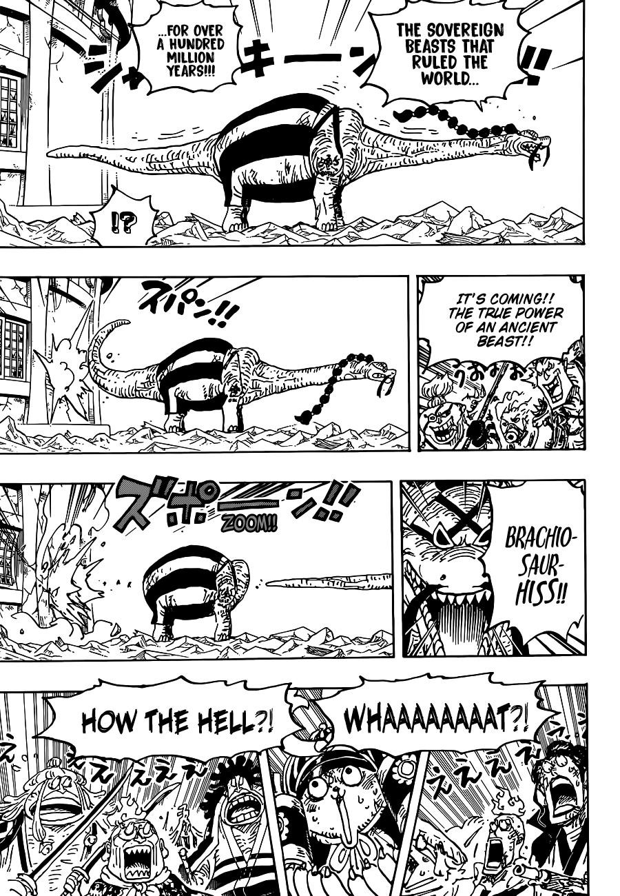 One Piece Chapter 1028 page 13 - Chapter 1028: Brachiojaurus