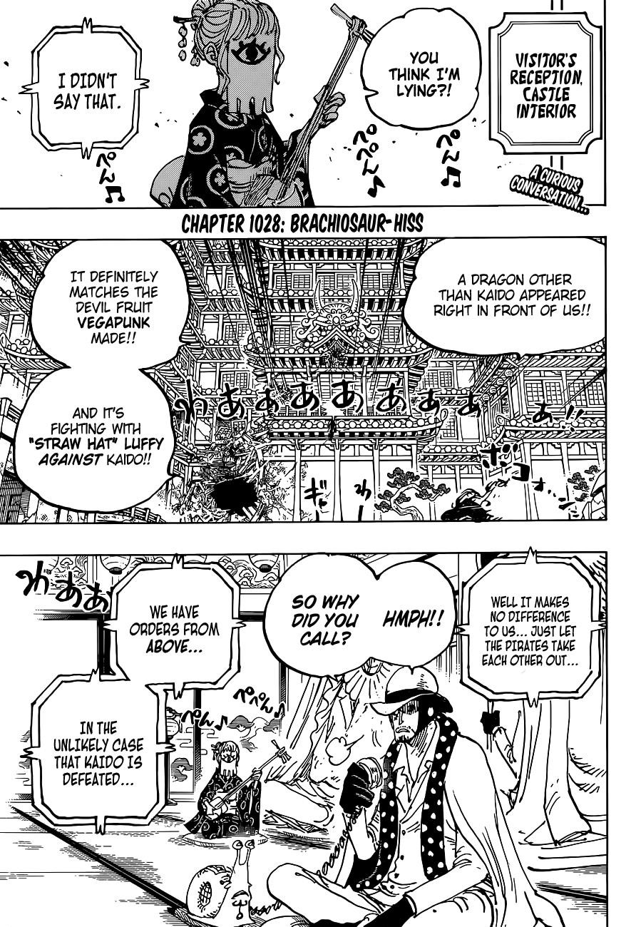 One Piece Chapter 1028 page 3 - Chapter 1028: Brachiojaurus