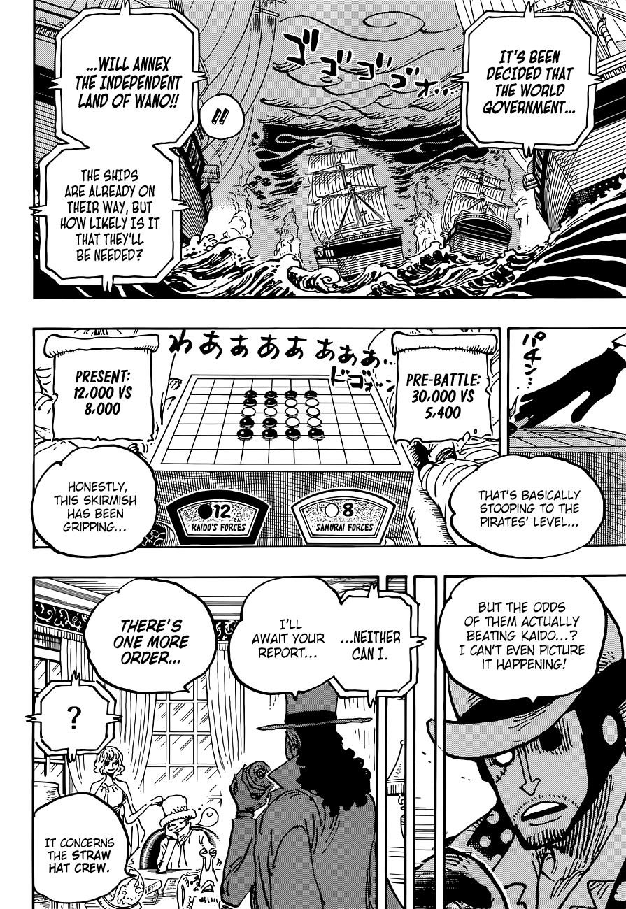 One Piece Chapter 1028 page 4 - Chapter 1028: Brachiojaurus