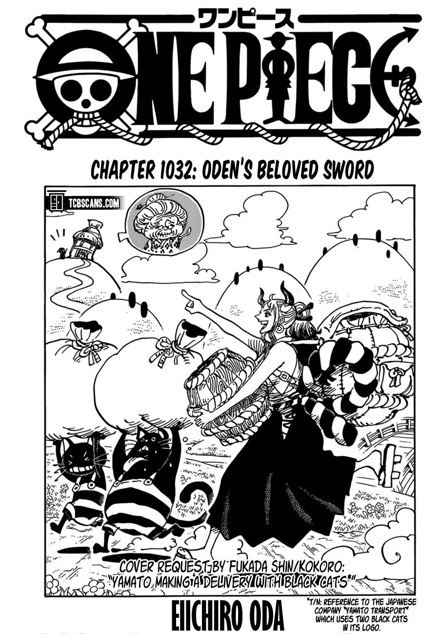 One Piece Chapter 1032 page 1 - Chapter 1032: Oden's Beloved Blade