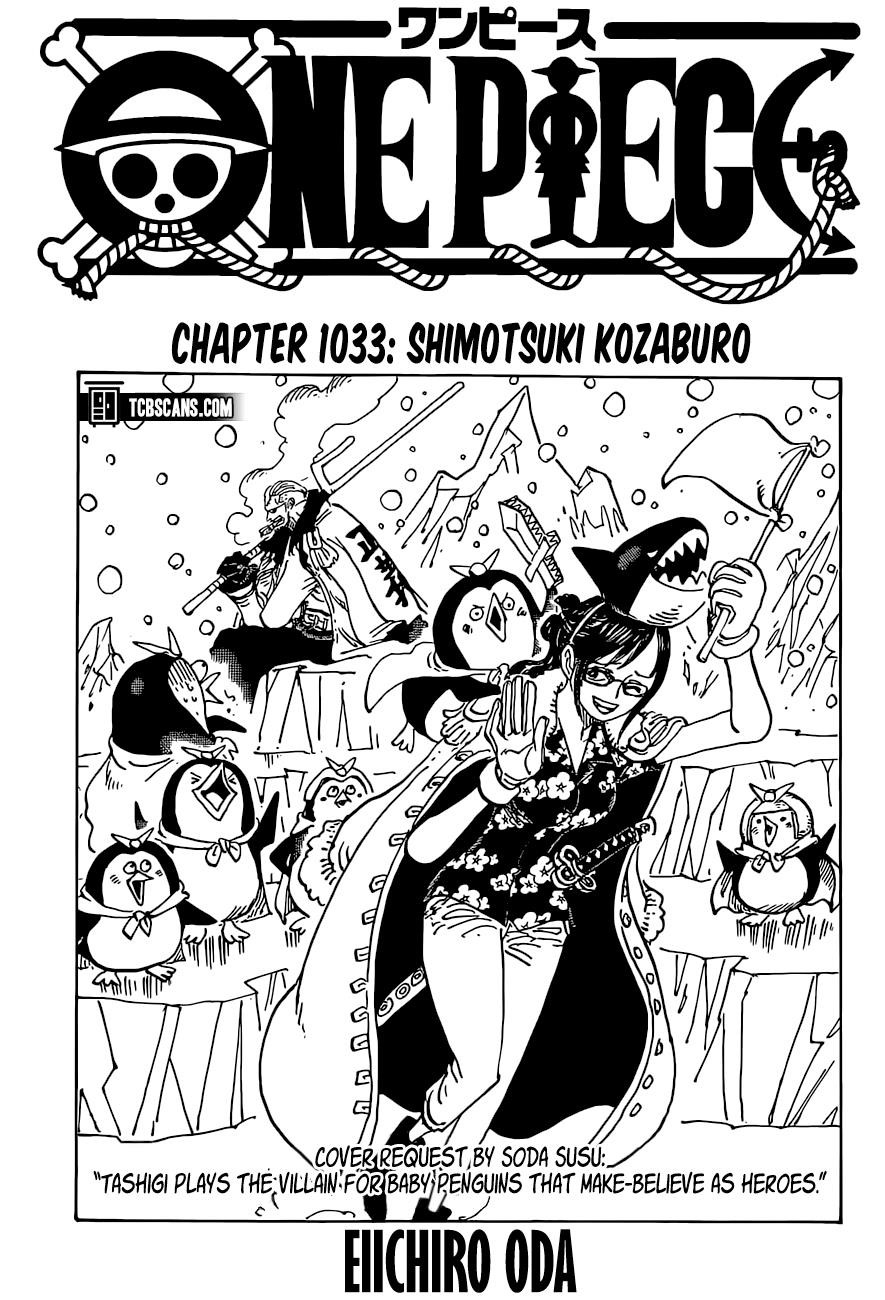 One Piece Chapter 1033 page 1 - Chapter 1033: Shimotsuki Kouzaburou