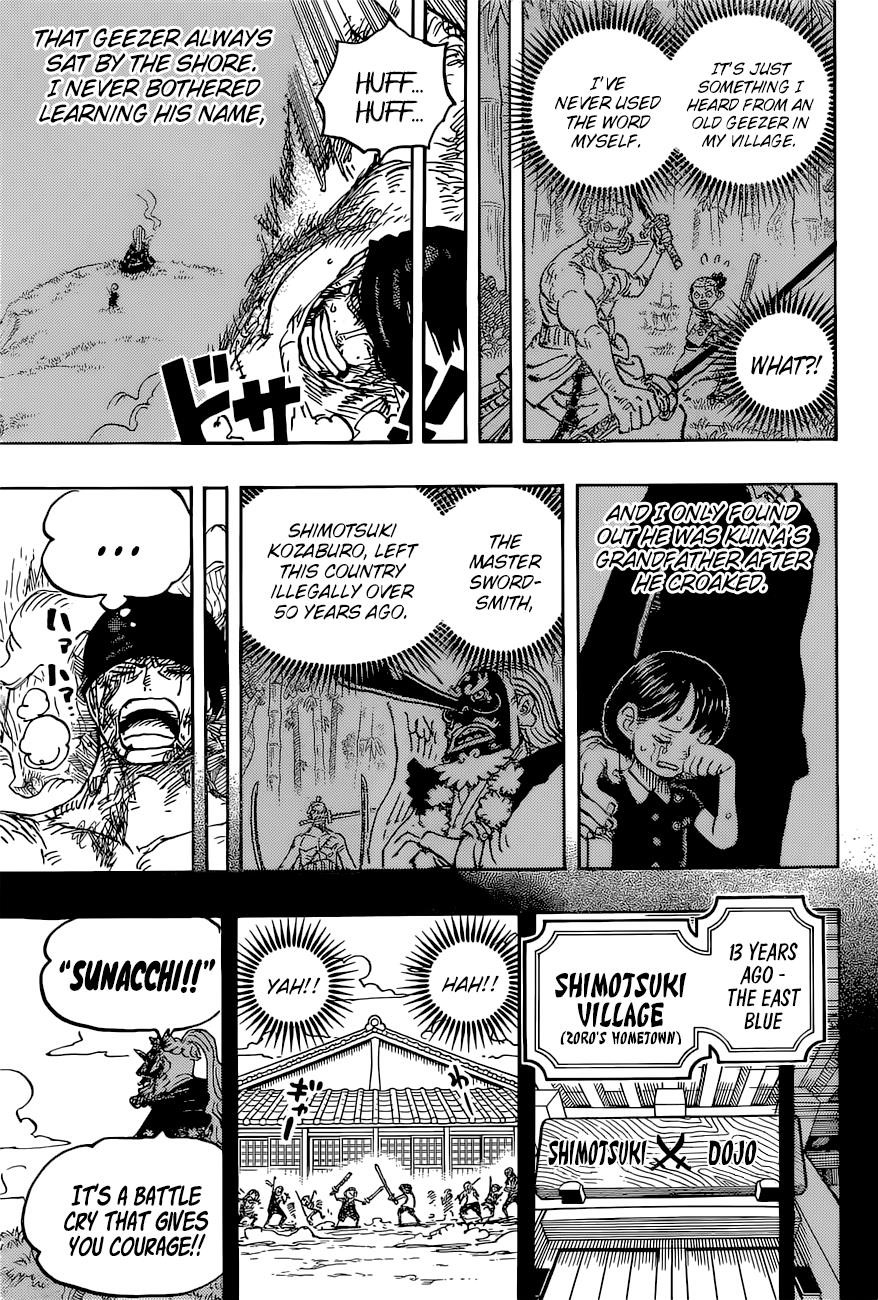One Piece Chapter 1033 page 11 - Chapter 1033: Shimotsuki Kouzaburou