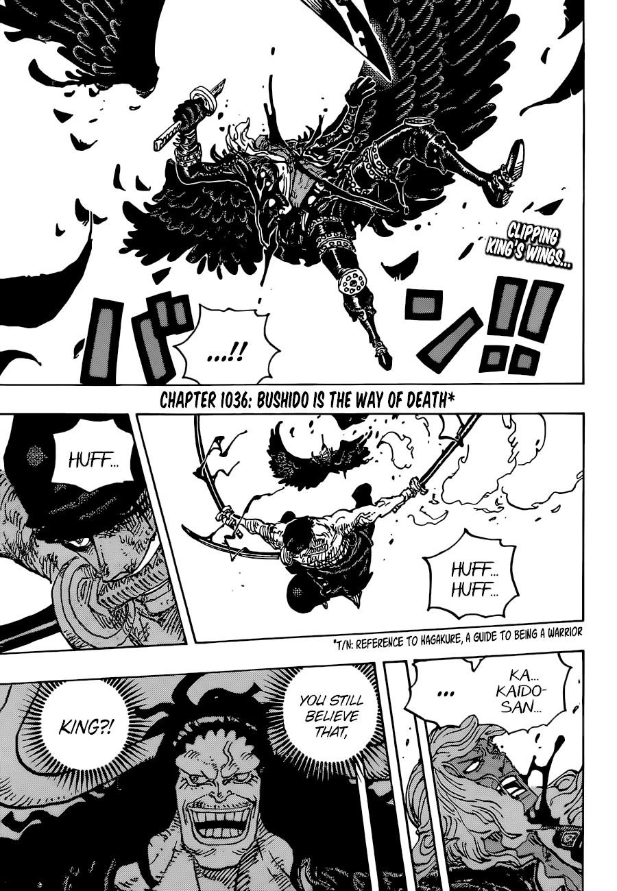 One Piece Chapter 1036 page 2 - Chapter 1036: Bushido is the Way of Death