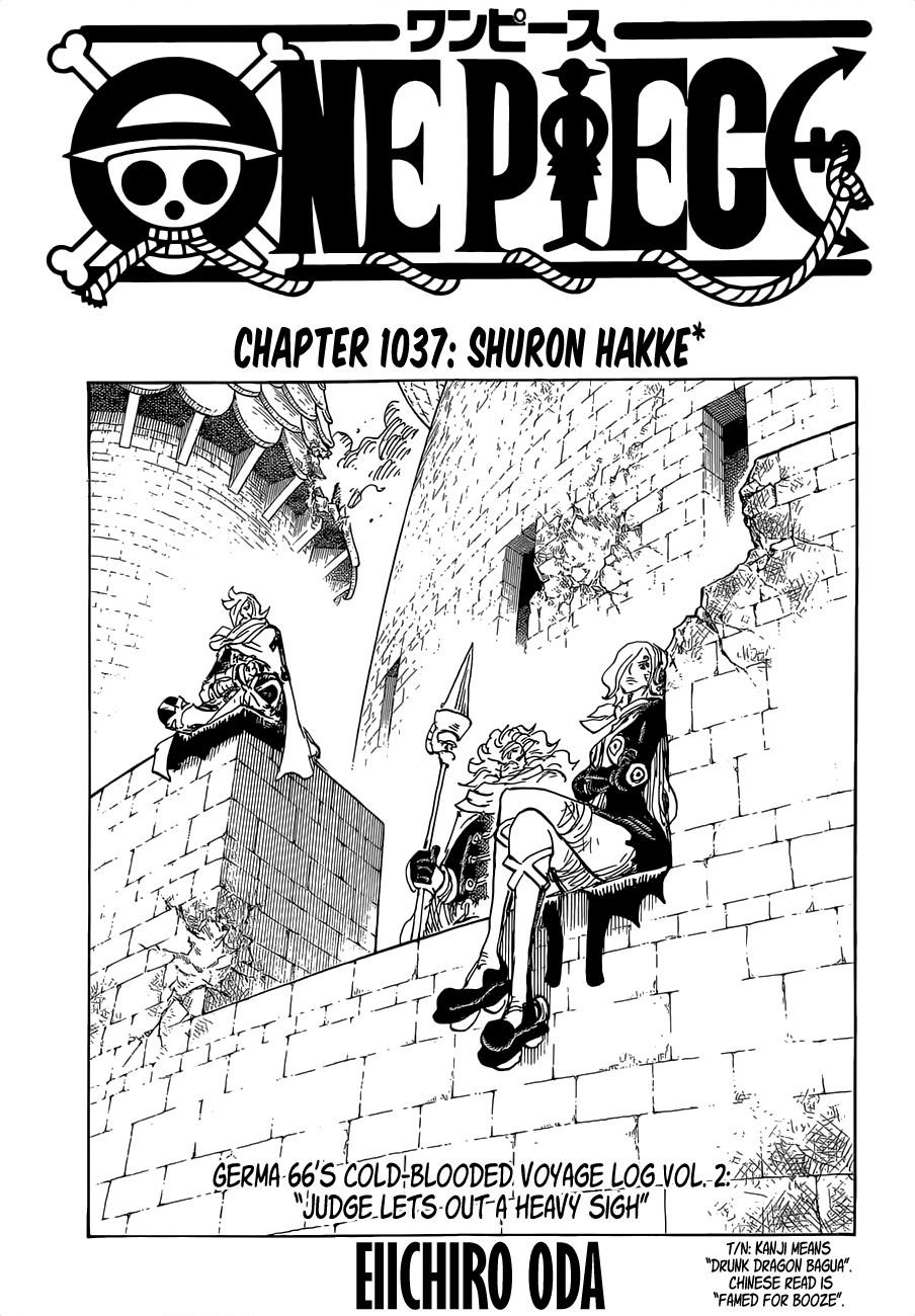 One Piece Chapter 1037 page 1 - Chapter 1037: Shuron Hakke
