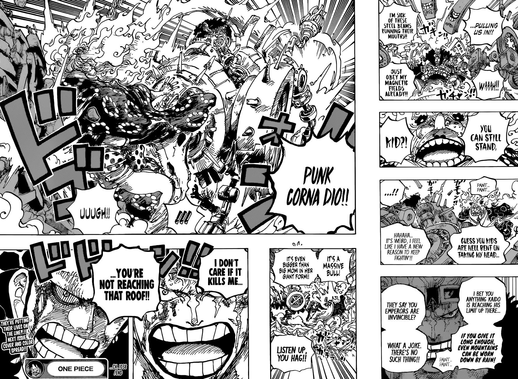 One Piece Chapter 1038 page 14 - Chapter 1038: Kid & Law vs. Big Mom