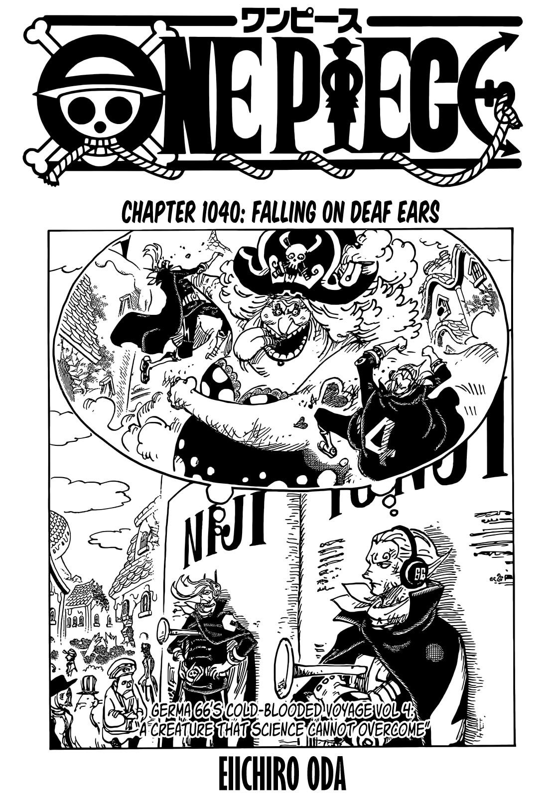 One Piece Chapter 1040 page 1 - Chapter 1040: Wasted Words on Young Ears