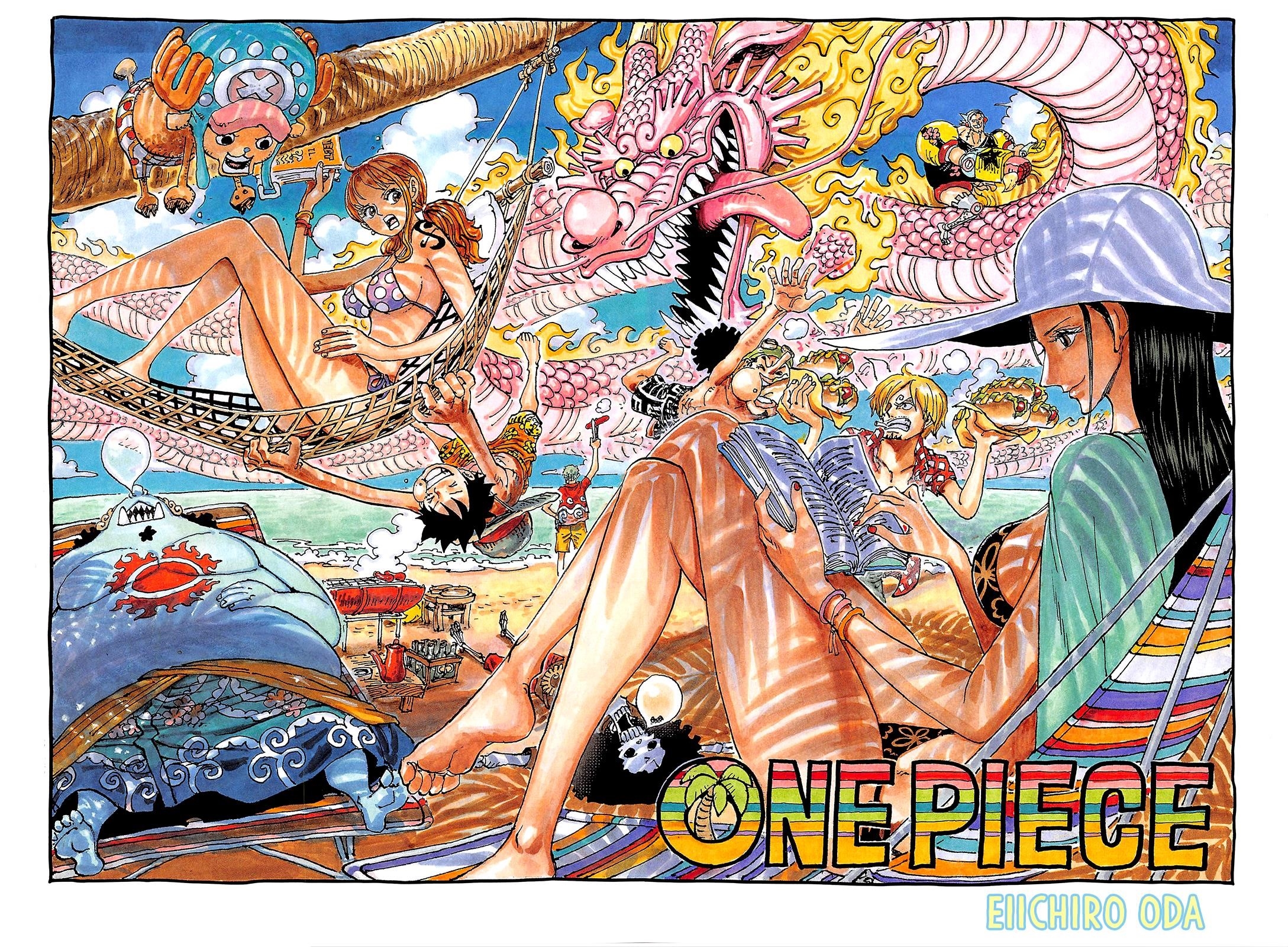 One Piece Chapter 1047 page 1 - Chapter 1047: The Sky Over the Capital