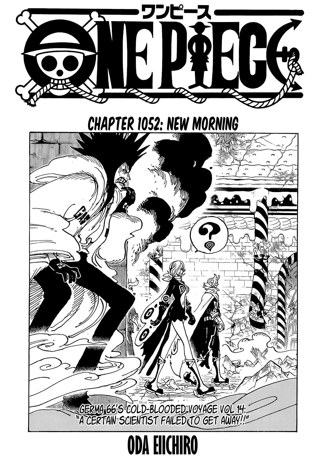 One Piece Chapter 1052 page 1 - Chapter 1052: A New Morning
