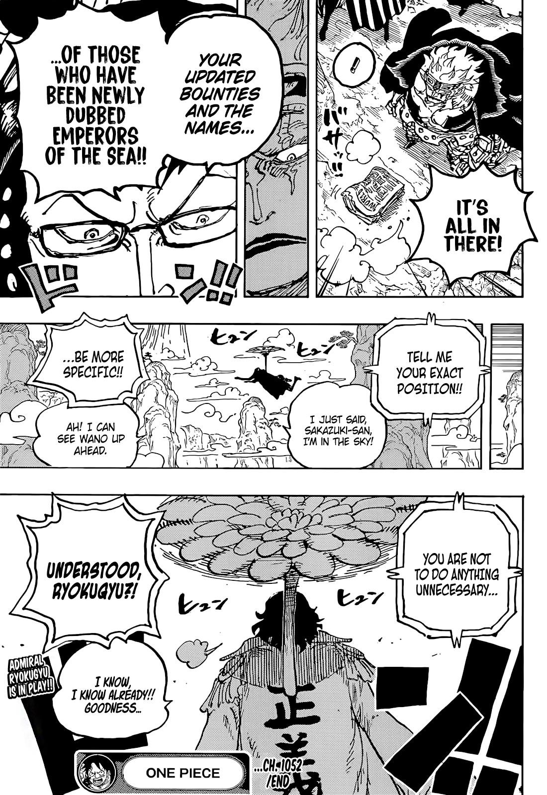 One Piece Chapter 1052 page 15 - Chapter 1052: A New Morning