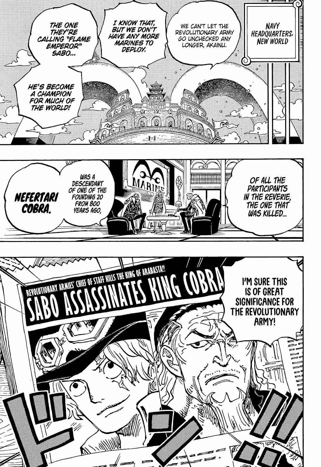 One Piece Chapter 1054 page 13 - Chapter 1054: Flame Emperor