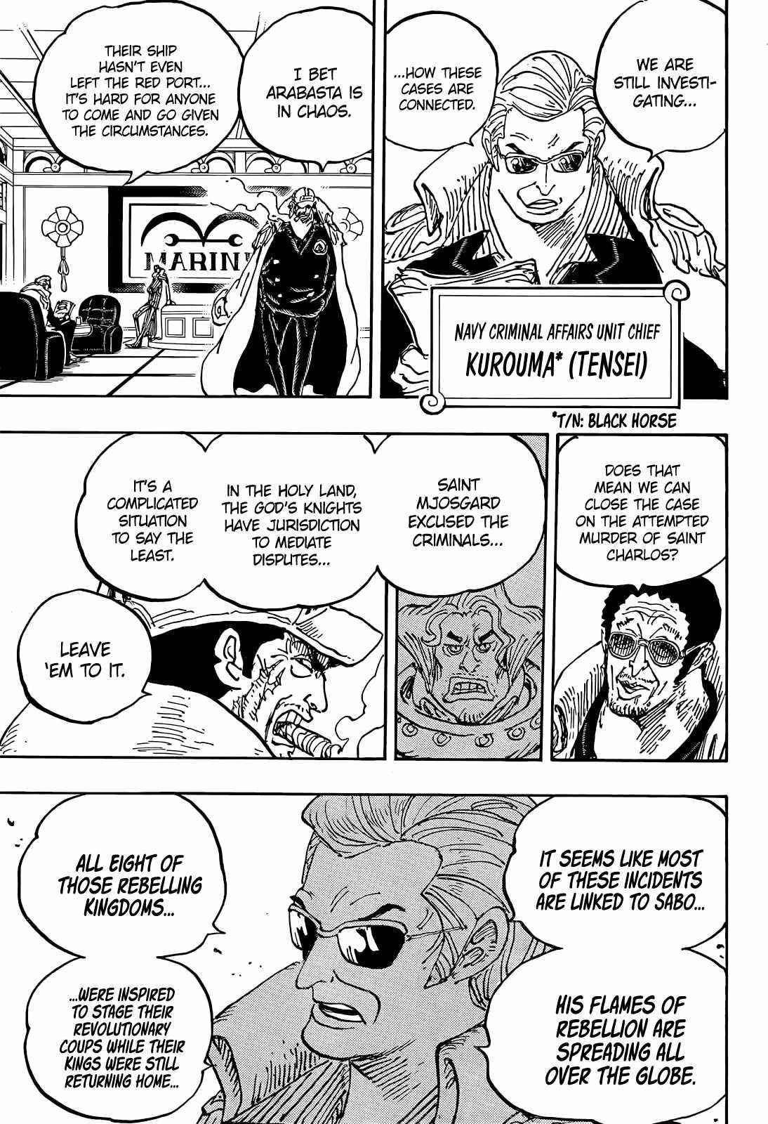 One Piece Chapter 1054 page 15 - Chapter 1054: Flame Emperor