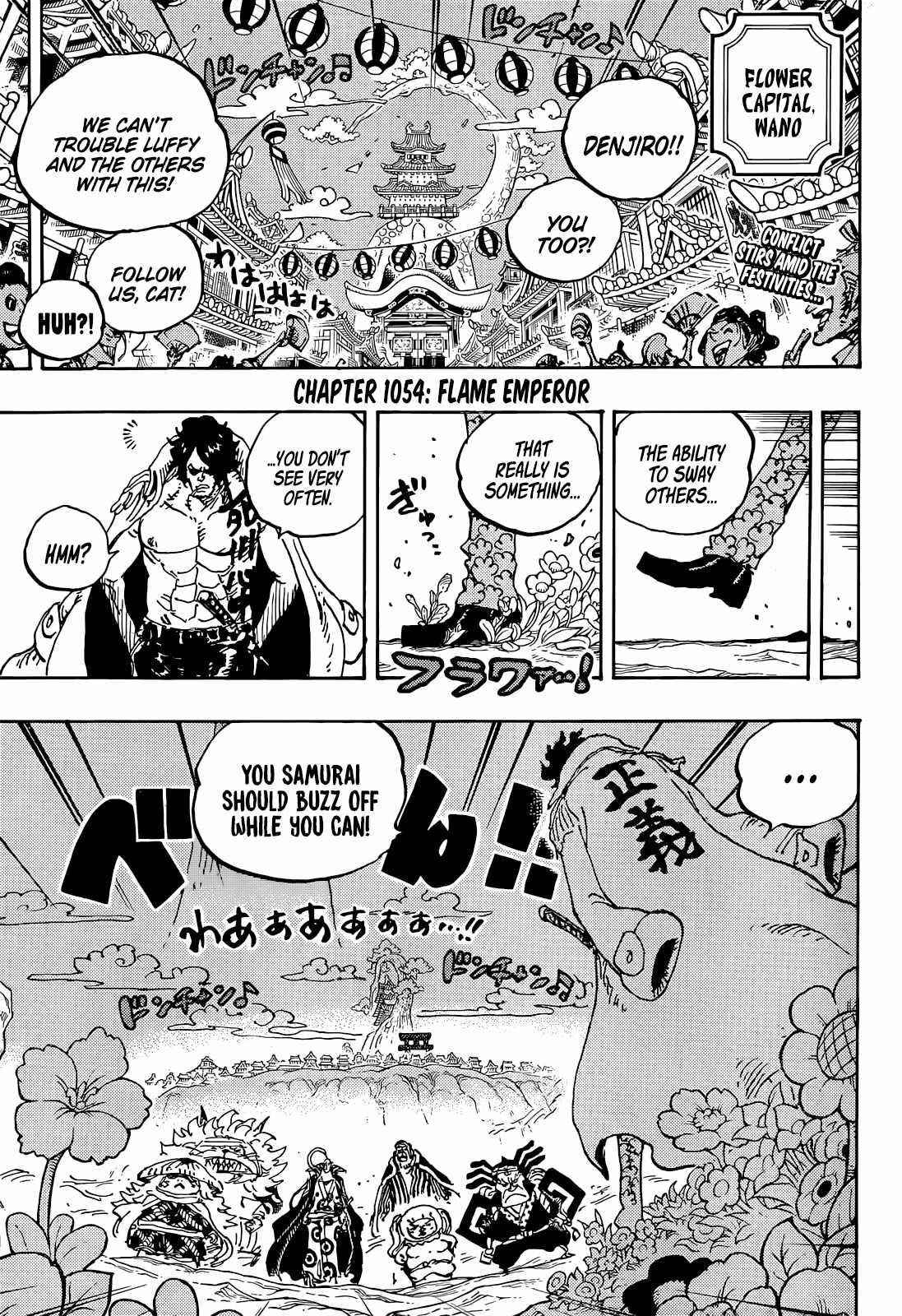 One Piece Chapter 1054 page 3 - Chapter 1054: Flame Emperor