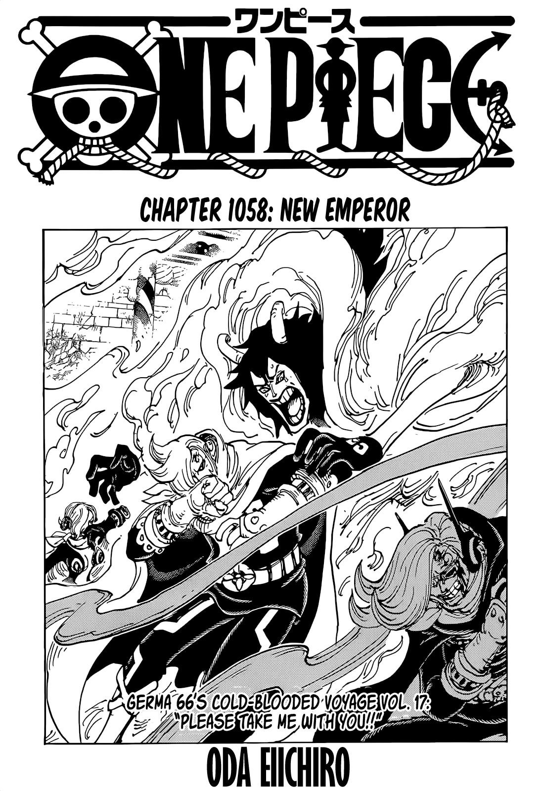 One Piece Chapter 1058 page 1 - Chapter 1058: New Emperor