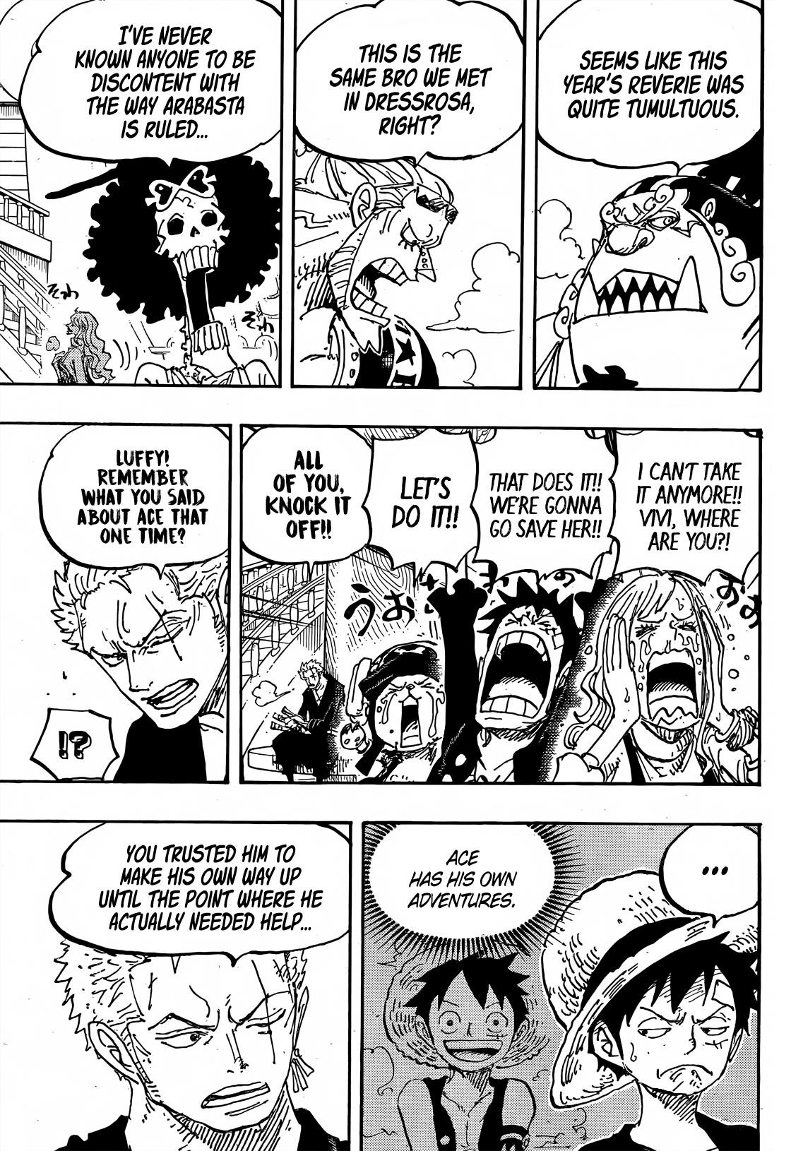 One Piece manga, chapter 1060, page 6 of 21
